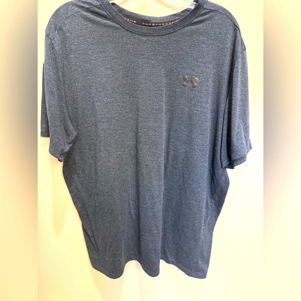 Under Armour Men's Dark blue threadborne XL TG Short Sleeve Tee